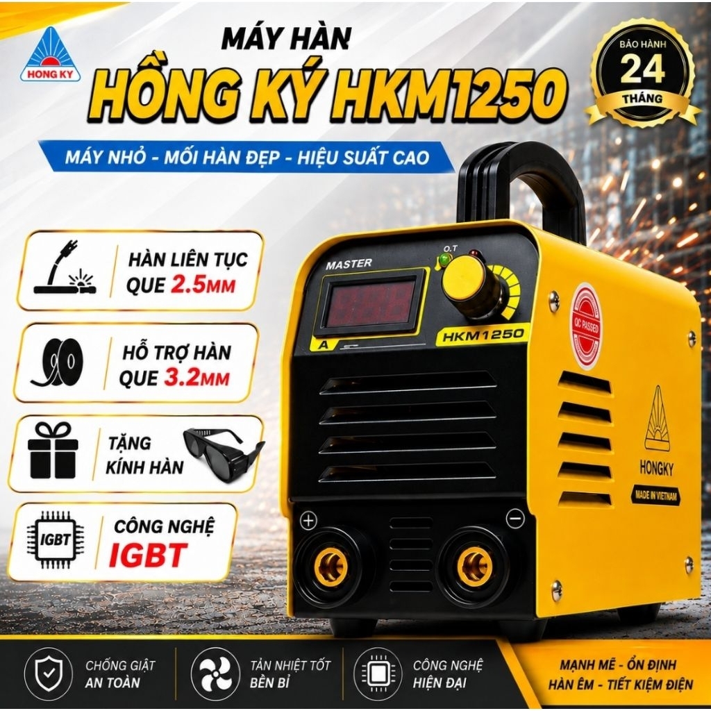 Máy cao cấp HỒNG KÝ HKM1250 , chuyên que 2.6mm , kéo liên tục 10 que 3.2mm , bảo hành 24 tháng