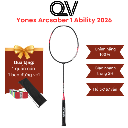 Vợt cầu lông Yonex Arcsaber 1 Ability 2026 chính hãng Quốc Việt Badminton giá re, 4u nhẹ nhàng, linh