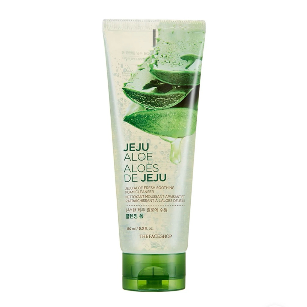 🌿 THE FACE SHOP JEJU ALOE FRESH SOOTHING FOAM CLEANSER