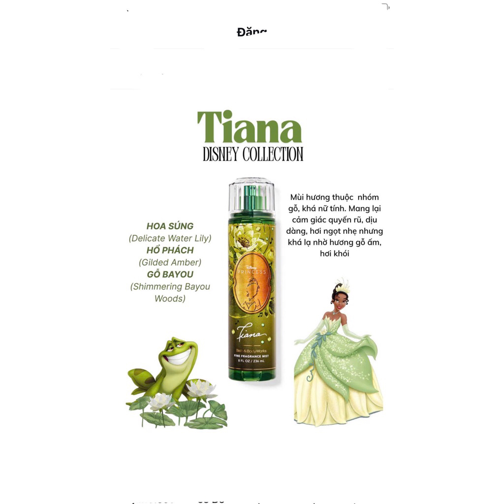 Body mist Tiana ( Đọc kĩ mô tả )