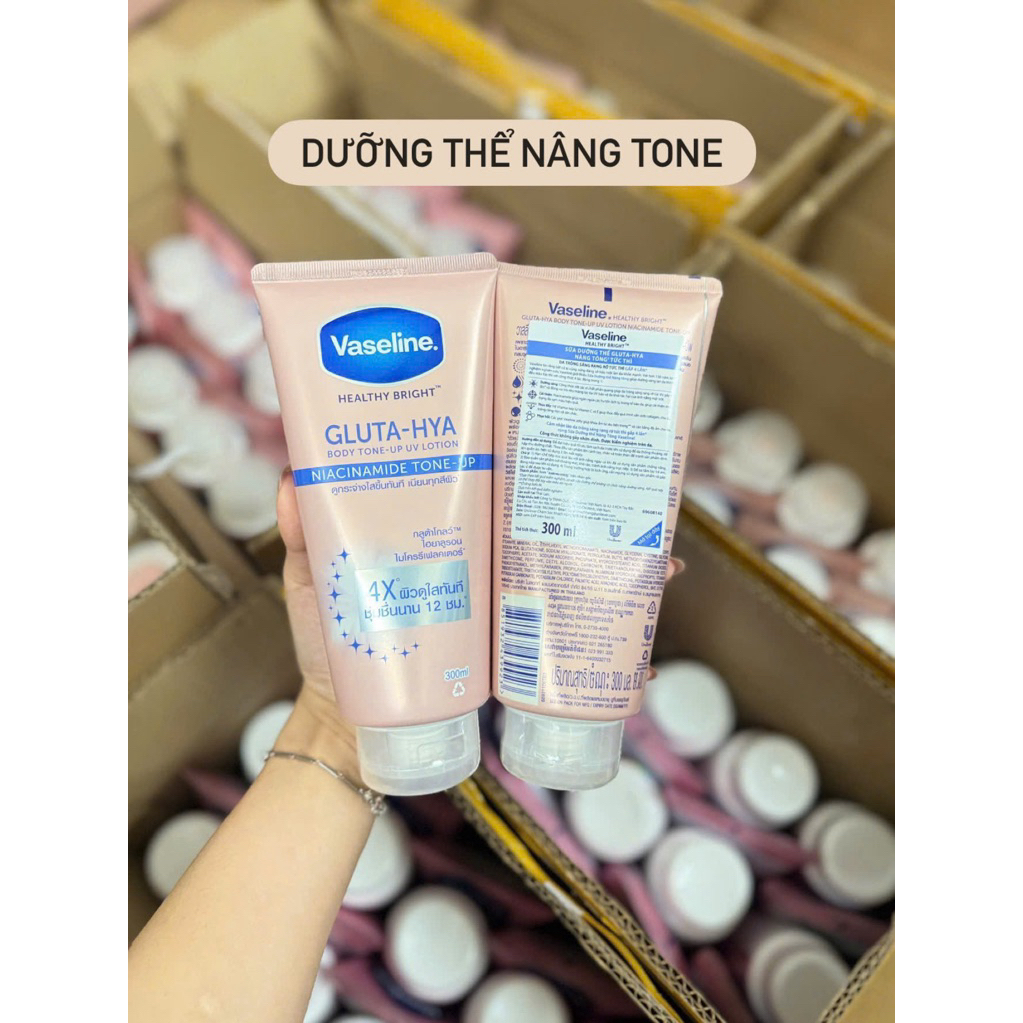 Dưỡng Thể Chống Nắng Vaseline 4X, Healthy White 50X 300ml Thái Lan