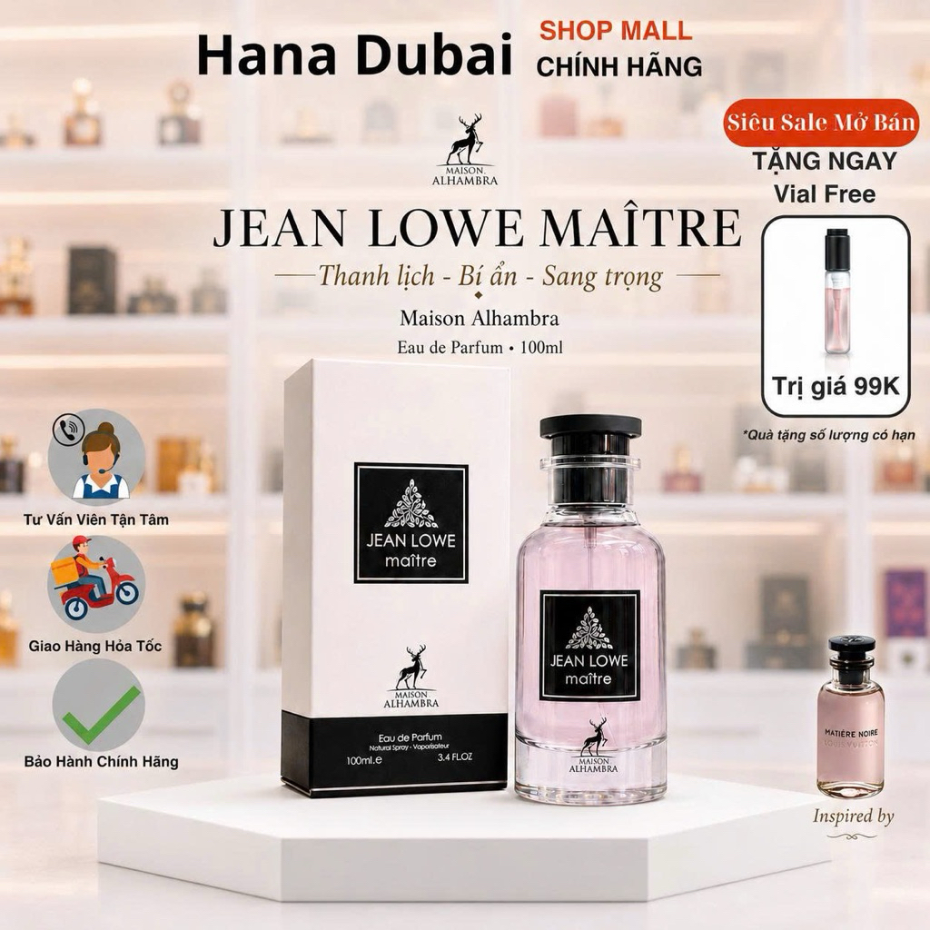 [Cam.Kết.Chính.Hãng] Nước hoa Jean Lowe Maitre Maison Alhambra