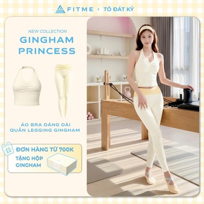 Bộ đồ tập gym, yoga, pilates nữ Fitme áo bra Muse SL dáng dài, quần legging dài Aura SL tôn dáng nâng vòng 3