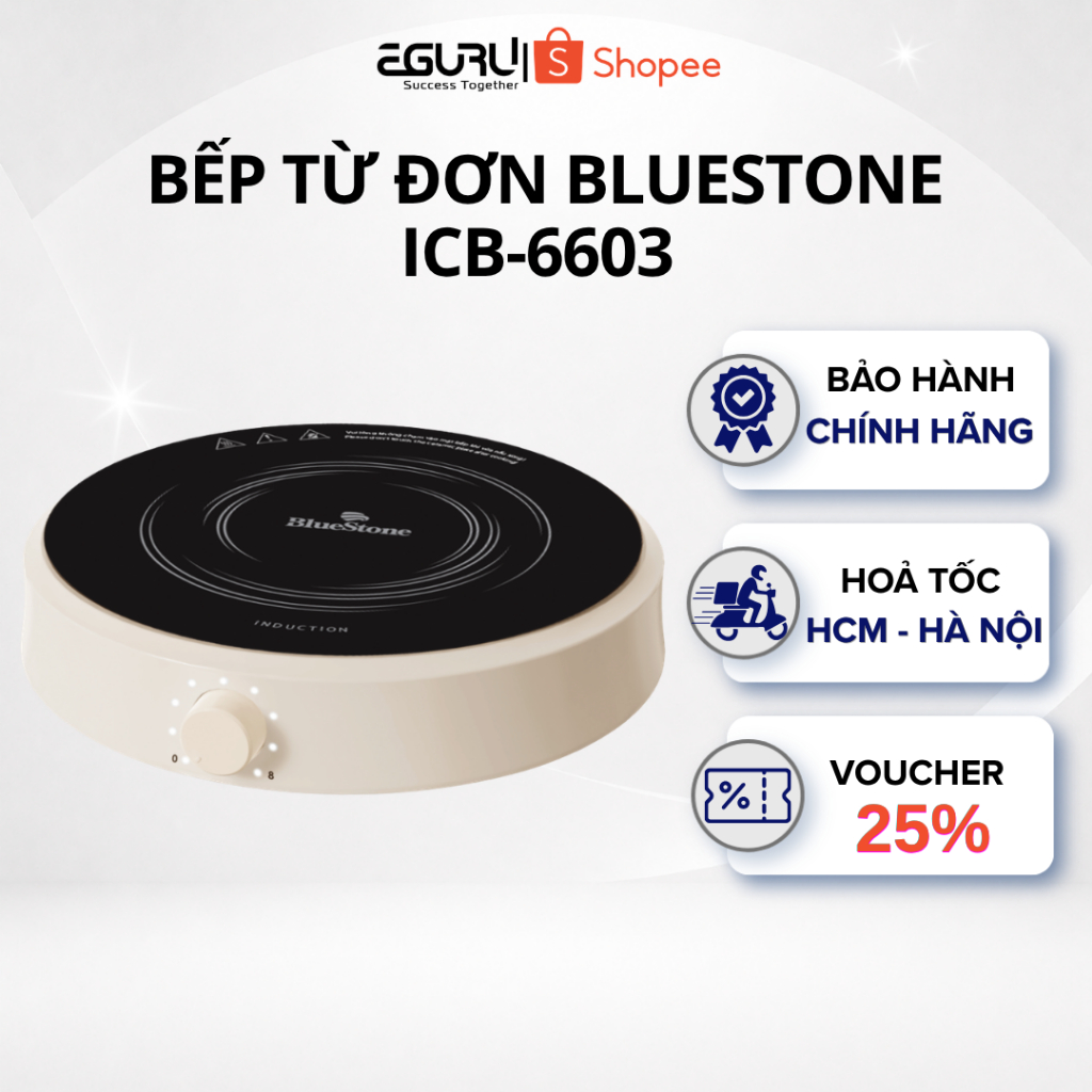 Bếp Từ Đơn BlueStone ICB-6603 - 2000W - Hàng Chính Hãng
