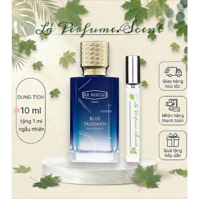 🌿 Nước Hoa Unisex Ex Nihilo Blue Talisman Eau De Parfum 10ml
