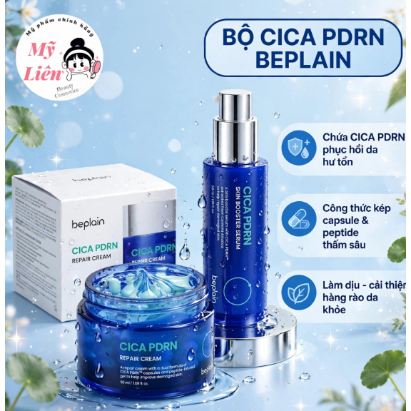 Kem dưỡng Beplain Cica PDRN - Serum Beplain Cica PDRN  Làm dịu, phục hồi và tái tạo da