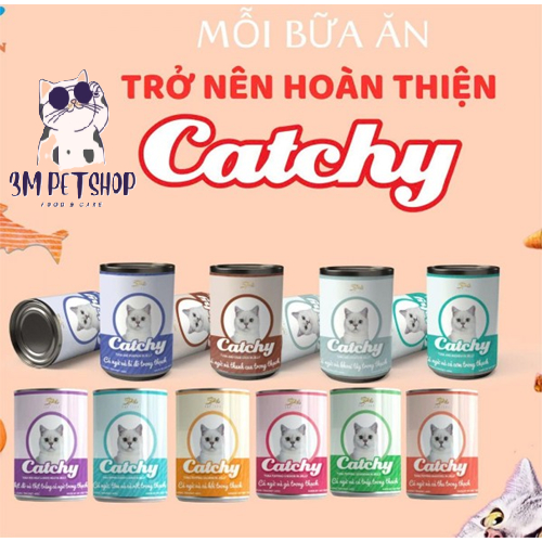 Pate Catchy Hộp 400g Cho Mèo Mọi Lứa Tuổi Đủ 13 vị - 3M PET SHOP