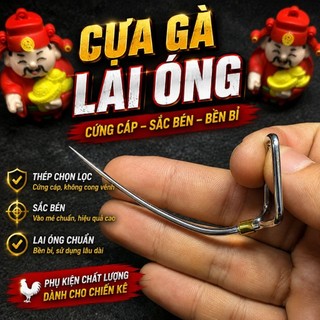 Cựa Gà Lai Óng Thông Kim - Đủ Size Tre và Nòi ( 1 cặp 2 cây )