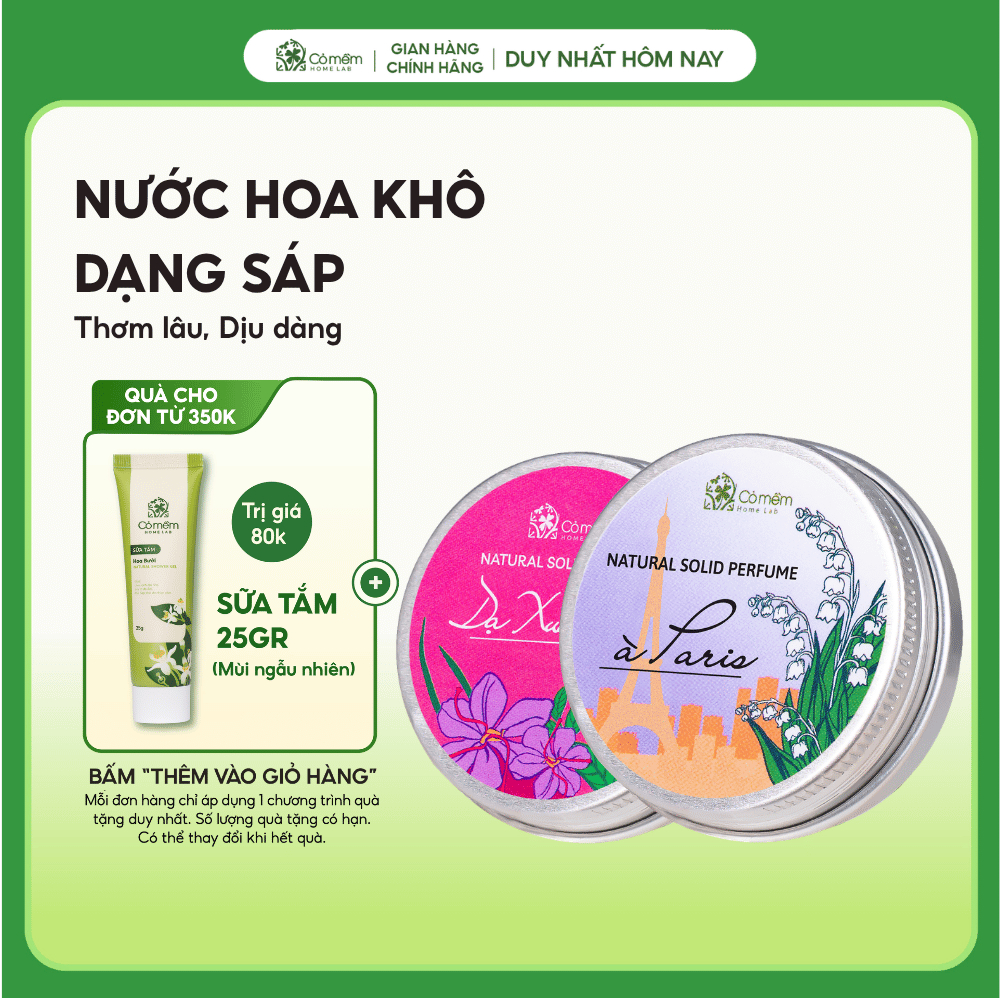 Nước Hoa Khô Cỏ Mềm 10g [Tặng Túi Vải]