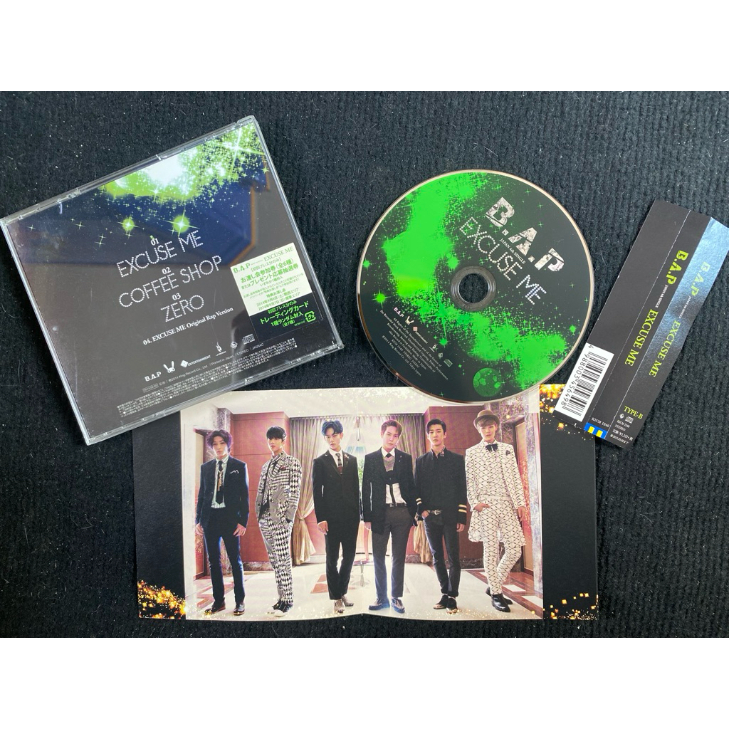 Bap B.A.P album Nhật Excuse Me đã khui seal, gồm CD và Mini booklet như hình.