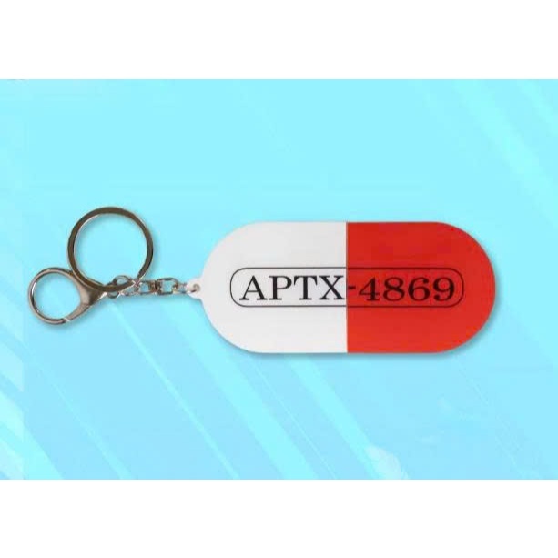 Móc Khóa Viên Thuốc APTX-4869 Conan Movie 29 - Móc Khóa Acrylic Rút Trượt Nhân Vật Độc Đáo