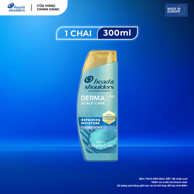 Dầu Gội H&S Chuyên Sâu DermaXpro Phục Hồi Dưỡng Ẩm 300ml - Châu Âu