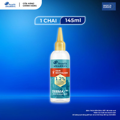 Serum H&S Chuyên Sâu DermaXpro Scalp Care Hair Revitaliser Tái Tạo Tóc Chắc Khỏe 145ml - Châu Âu