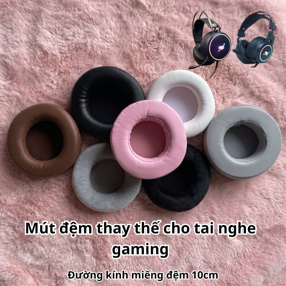 ĐỆM TAI NGHE 10CM GNET – GIẢI PHÁP THAY ĐỆM CHO TAI NGHE GAMING & PHÒNG NET