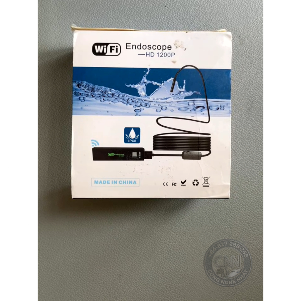 Camera Nội Soi WiFi Không Dây HD 1200P Chống Nước IP68 – Cho Điện Thoại iPhone, Android, Máy Tính