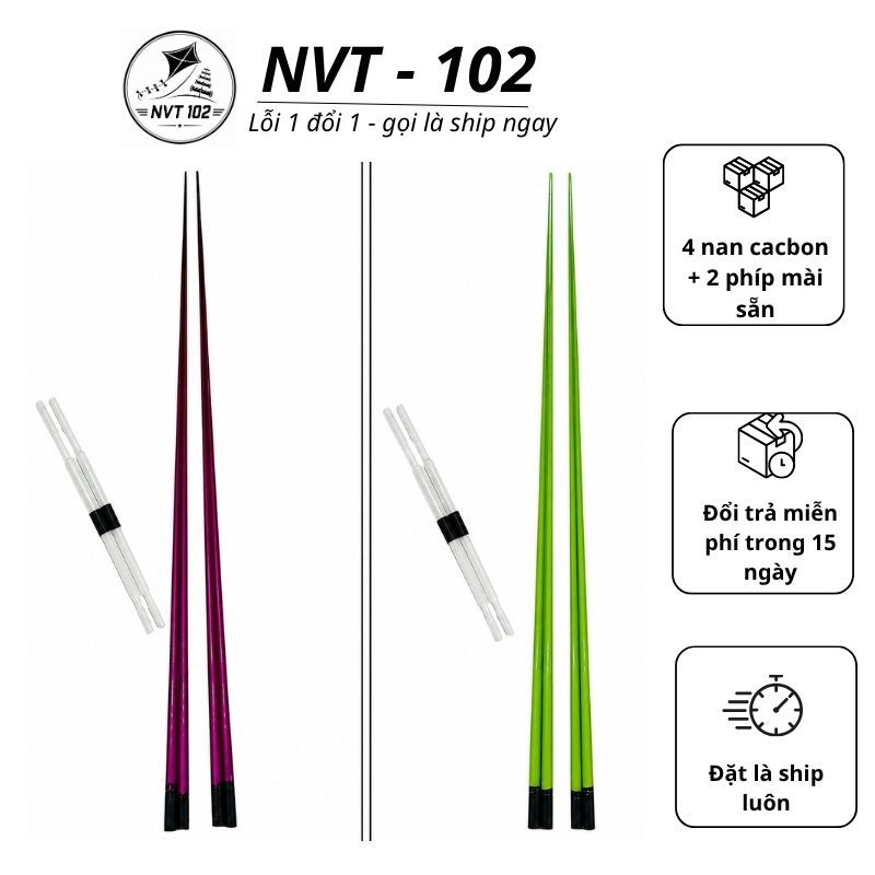 Combo 4 Nan Cacbon Làm Diều (mài sẵn) + Phíp Độ Vai Diều, Nan Cacbon làm Diều Sáo Mini 1m-3m, Diều S