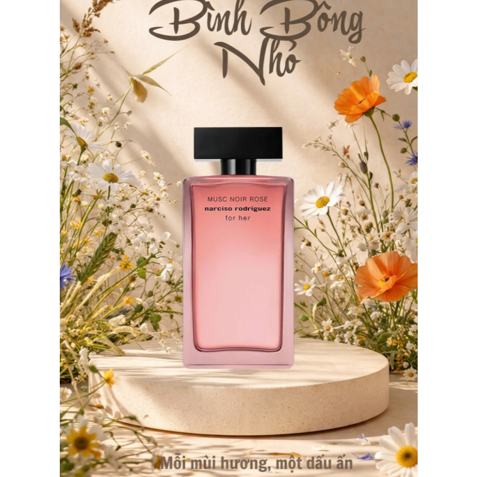 Nước hoa Narciso Hồng Chai Trong Suốt- Narciso Musc Noir Rose 10ml