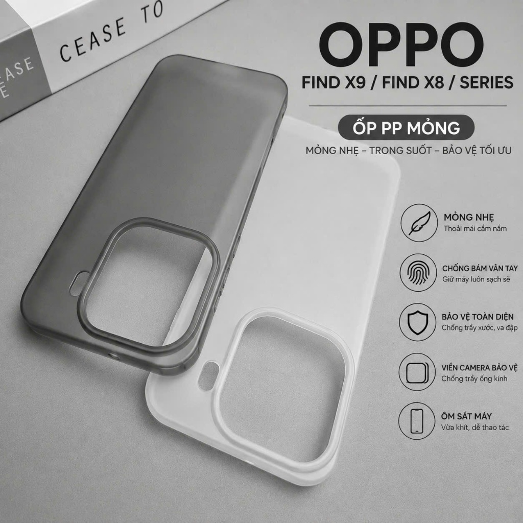 Ốp Lưng OPPO Find X9, Find X9 PRO, Find X9 ULTRA Find X9S, Find X8 Find X8 Pro Find X8S+, Find X8 UL