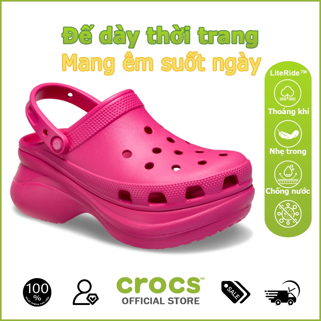 CROCS BAE CLOG dép nữ Giày phụ nữ mẫu 20630- RED