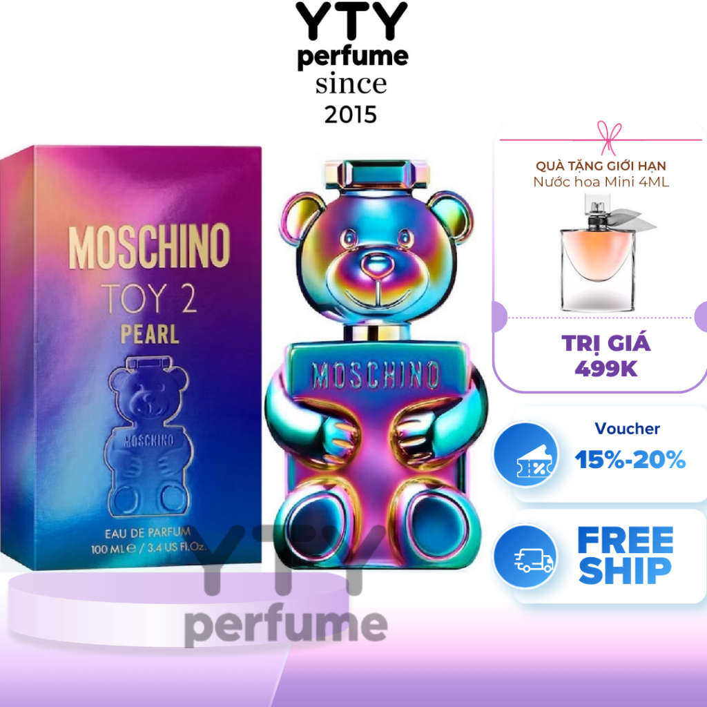 (Hỏa tốc HCM) Nước hoa nữ Moschino Toy 2 Pearl EDP 100ml Auth FULL BOX