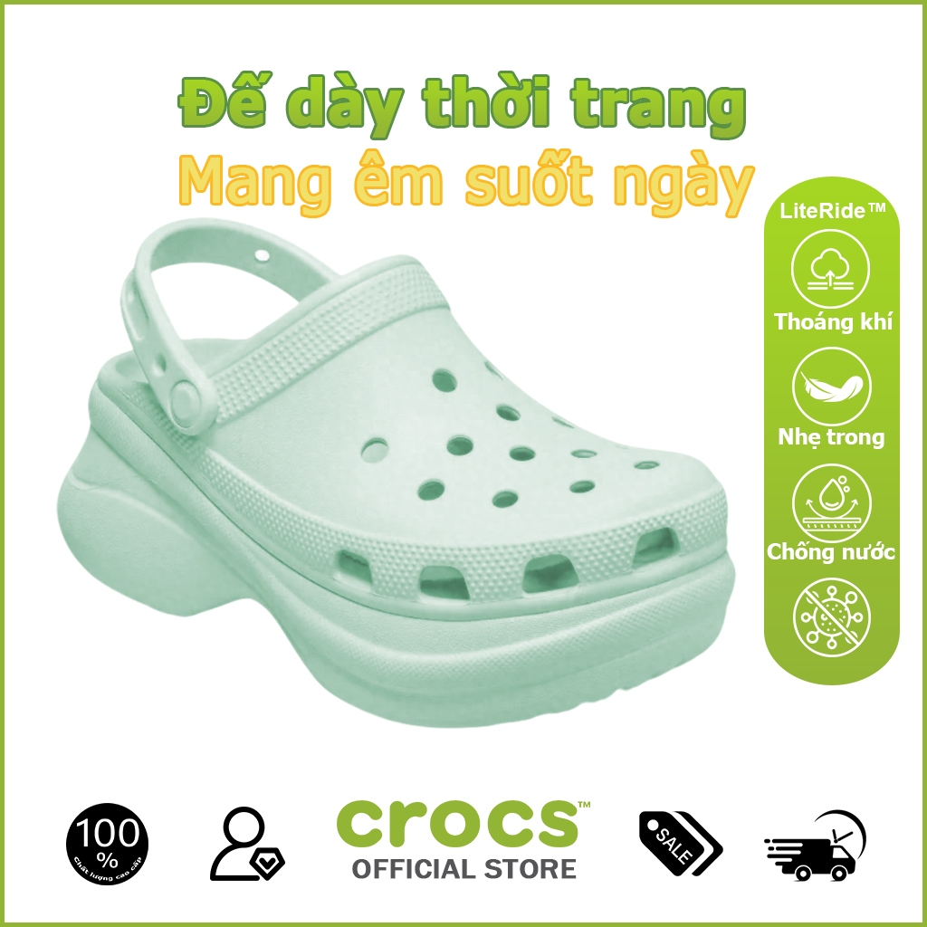 CROCS BAE CLOG dép nữ Giày phụ nữ mẫu 206302-Wasabi