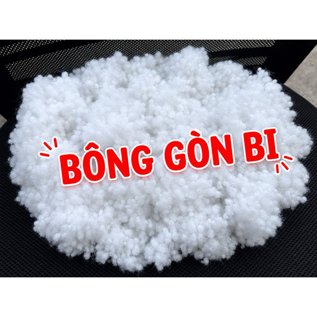 Combo 3kg Bông Gòn Bi – Gòn Nhồi Gối, Nhồi Thú Bông, Trắng Sạch