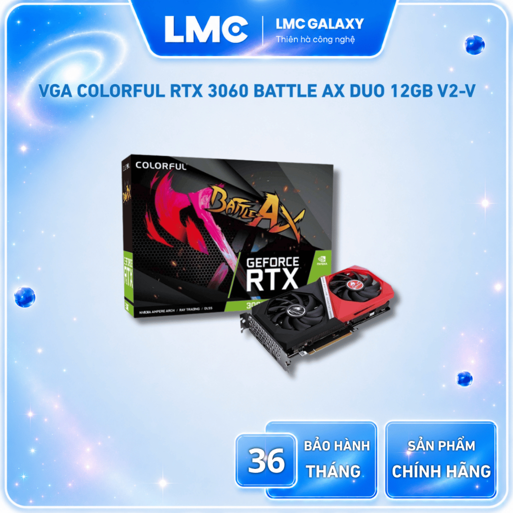 VGA Colorful GeForce RTX 3060 Battle AX DUO 12GB V2-V