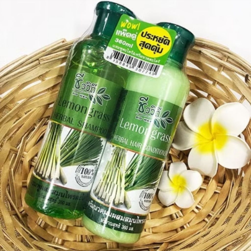  HOT 01 Bộ Gội & Xả Chăm Sóc Tóc BIO WAY Thái Lan 360ml/chai