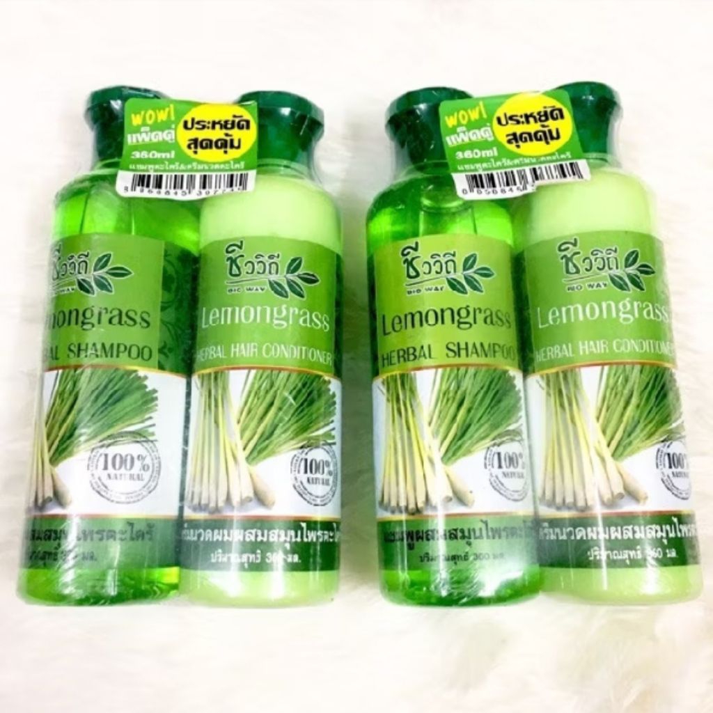  01 Bộ Gội & Xả Chăm Sóc Tóc BIO WAY Thái Lan 360ml/chai