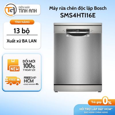 Máy rửa chén độc lập Bosch SMS4HTI16E - 13 Bộ - Series 4 - Xuất Xứ Ba Lan [Giao Toàn Quốc]