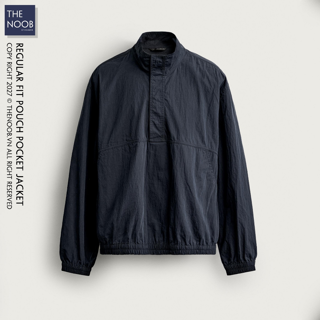 Áo Khoác Gió Cổ Đứng Half-Button - 2027AK03
