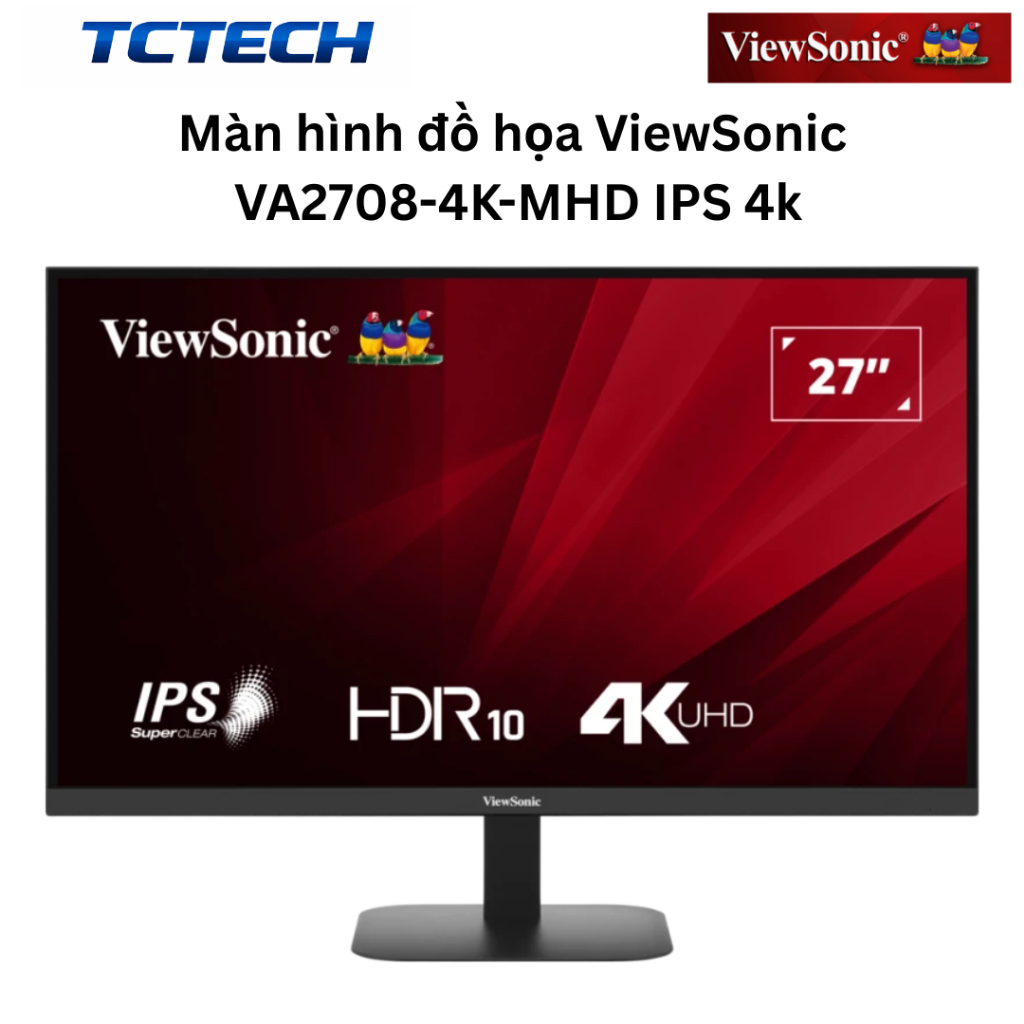 Màn hình đồ họa ViewSonic VA2708-4K-MHD IPS 4k Chính Hãng