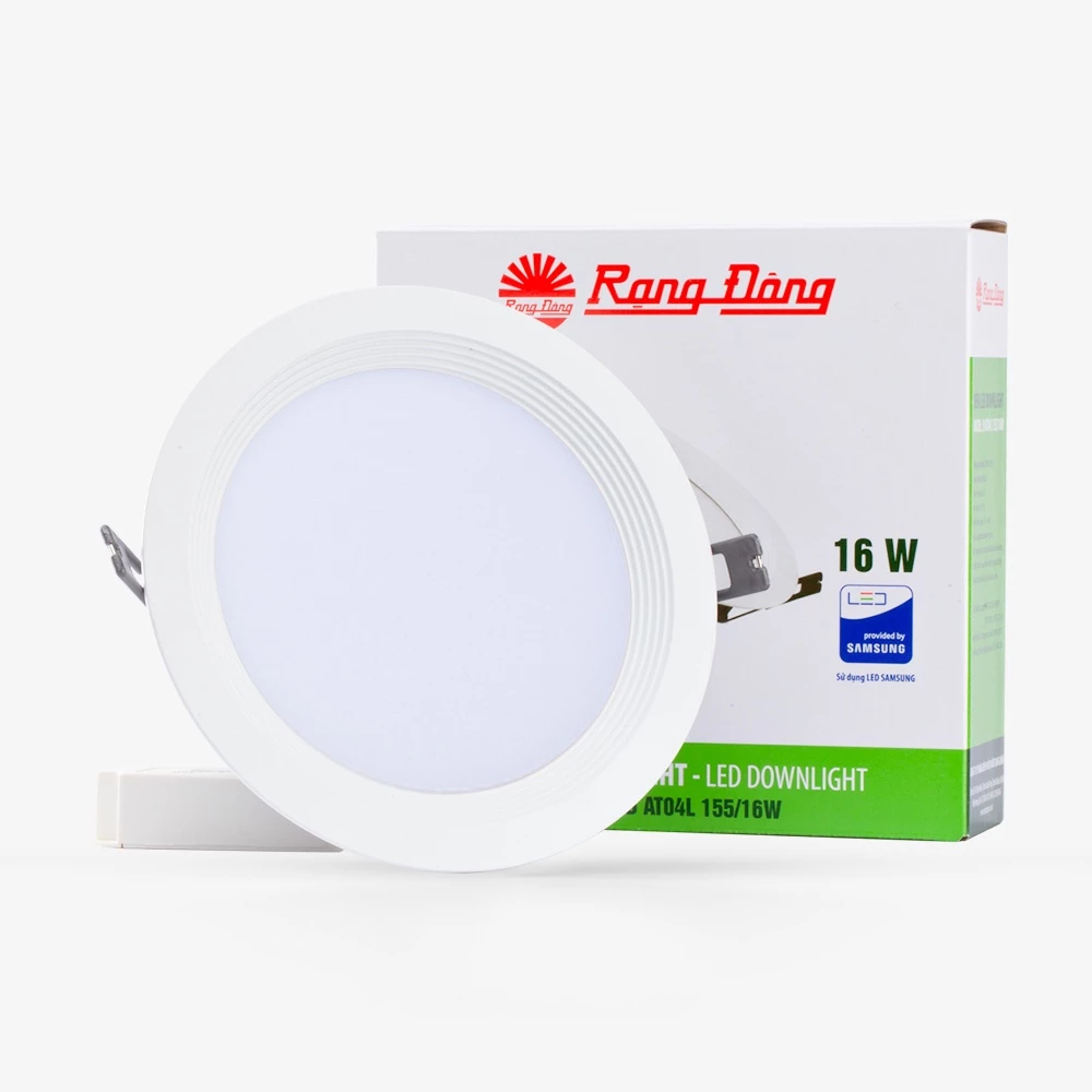 [CÓ VAT] ĐÈN LED ÂM TRẦN AT04 155/16W RẠNG ĐÔNG CHÍNH HÃNG, ĐÈN LED LẮP ÂM TRẦN CAO CẤP SANG TRỌNG