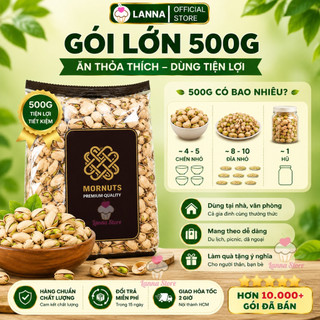 【CHUẨN CHẤT LƯỢNG】Hạt Dẻ Cười Mỹ Mornuts Chuẩn Nhập 100% Hàng Ngon Loại 1 KHÔNG TẨY (500g)