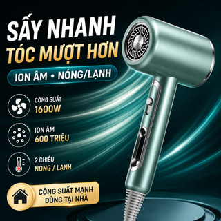 Máy sấy tóc Ion âm công suất mạnh – sấy nhanh – giảm xơ rối – 2 chiều nóng lạnh – tạo kiểu tại nhà