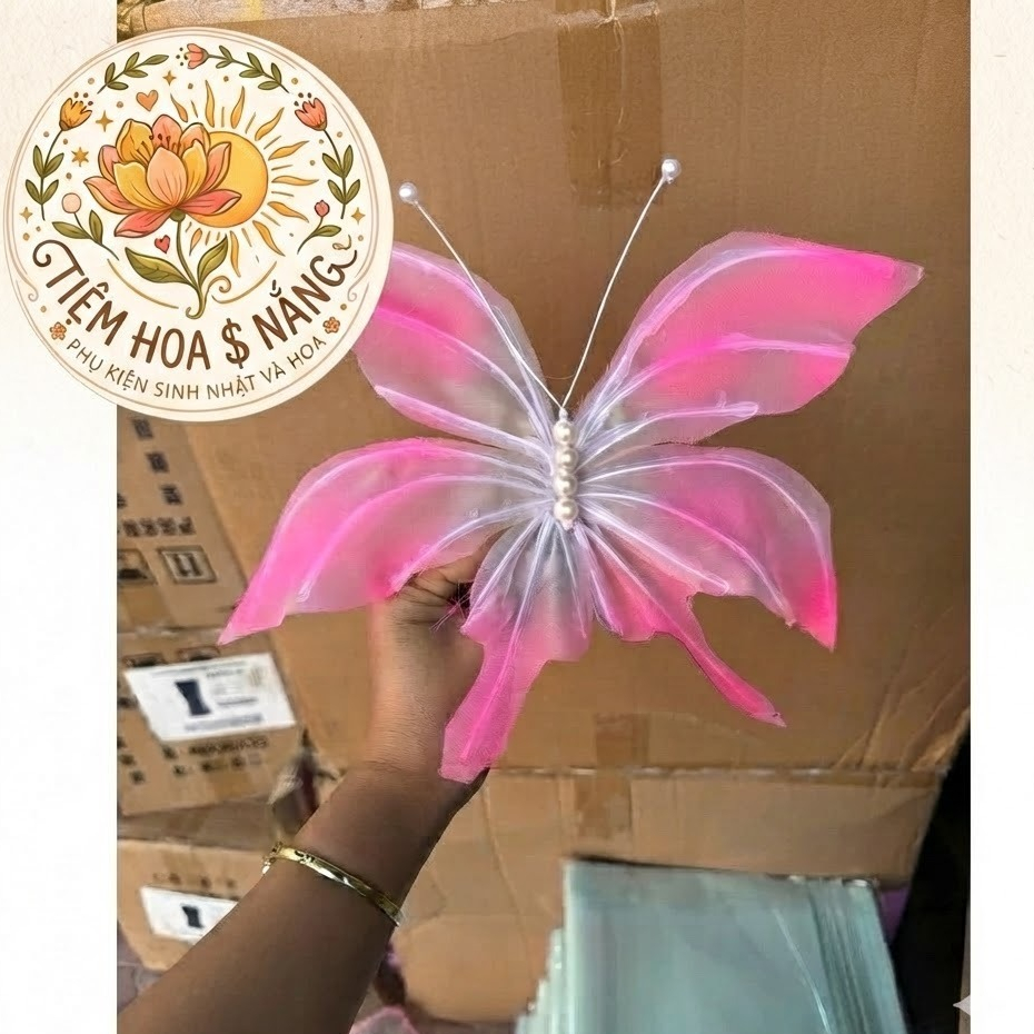 MID Bướm deco (25 cm) trang trí hoa, deco phòng ngủ, quán đều đẹp