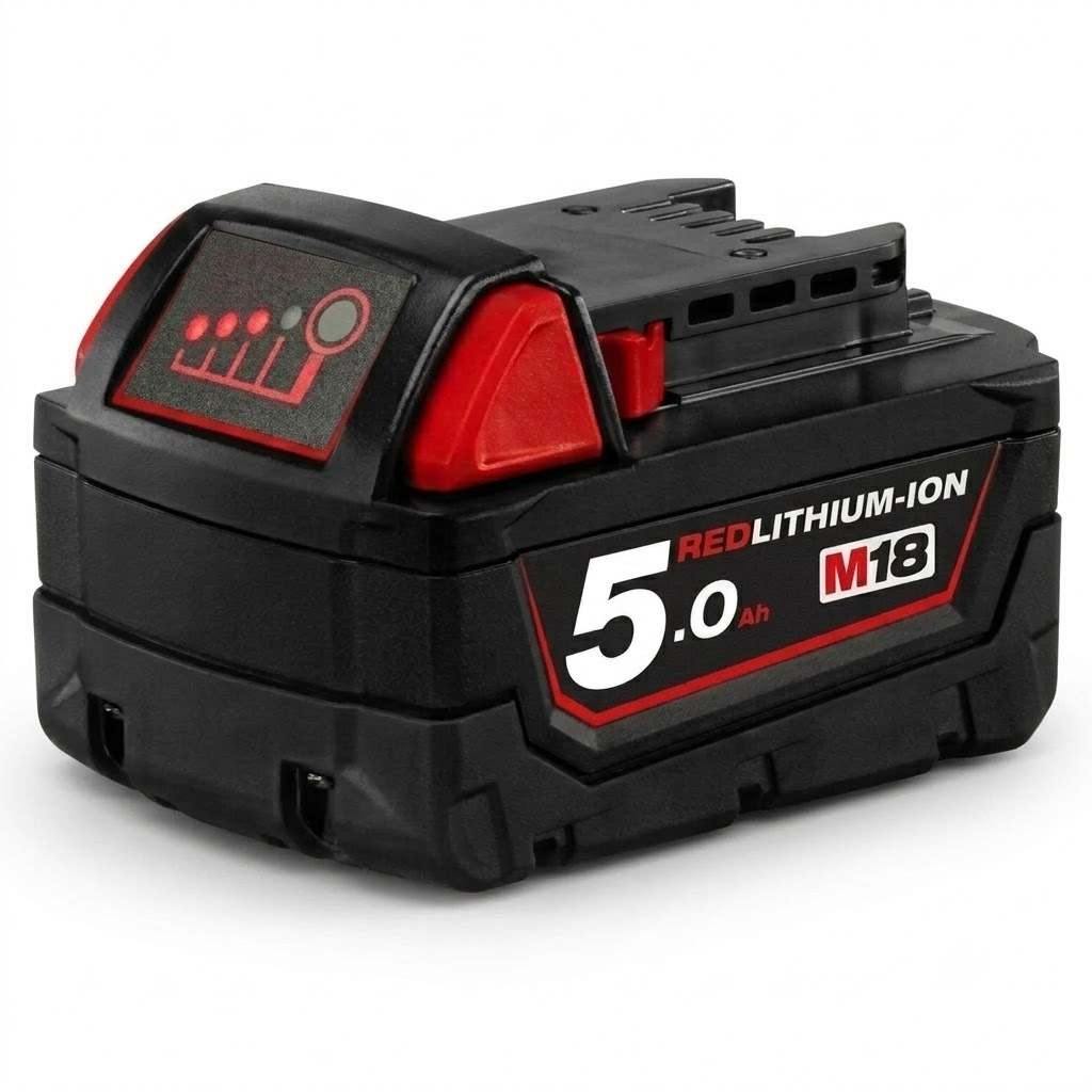 Pin Đóng Milwaukee M18 - 5Ah - Lõi SunPower 2500(New) - Dòng Xả Cao Sử Dụng Máy Công Cụ - Bảo Hành 1