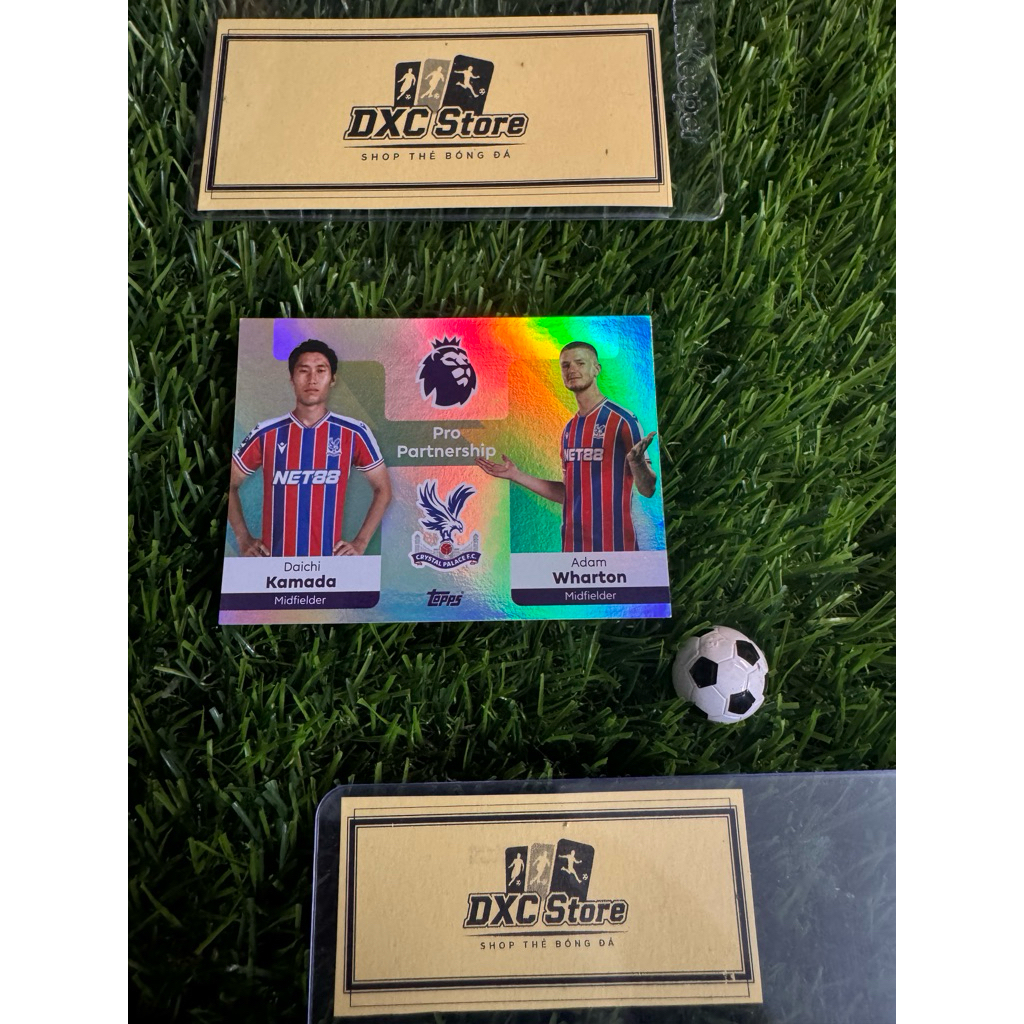 [ CHÍNH HÃNG ] - PRO PARTNERSHIP - TOPPS PREMIER LEAGUE 2026 - DAICHI KAMADA & ADAM WHARTON (CRYSTAL