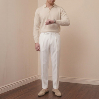 Quần Âu Nam HAPPYORSAD Đai Chun Ẩn Che Khuyêt Điểm Điều Chỉnh Eo Cạp Cao Ống Đứng ( Smart Pants HOS SS2 - Menswear )