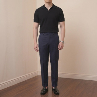Quần Âu Nam HAPPYORSAD Đai Chun Ẩn Che Khuyêt Điểm Điều Chỉnh Eo Cạp Cao Ống Đứng ( Smart Pants HOS SS2 - Menswear )