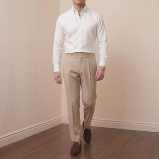 Quần Âu Nam HAPPYORSAD Đai Chun Ẩn Che Khuyêt Điểm Điều Chỉnh Eo Cạp Cao Ống Đứng ( Smart Pants HOS SS2 - Menswear )