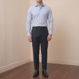 Quần Âu Nam HAPPYORSAD Đai Chun Ẩn Che Khuyêt Điểm Điều Chỉnh Eo Cạp Cao Ống Đứng ( Smart Pants HOS SS2 - Menswear )