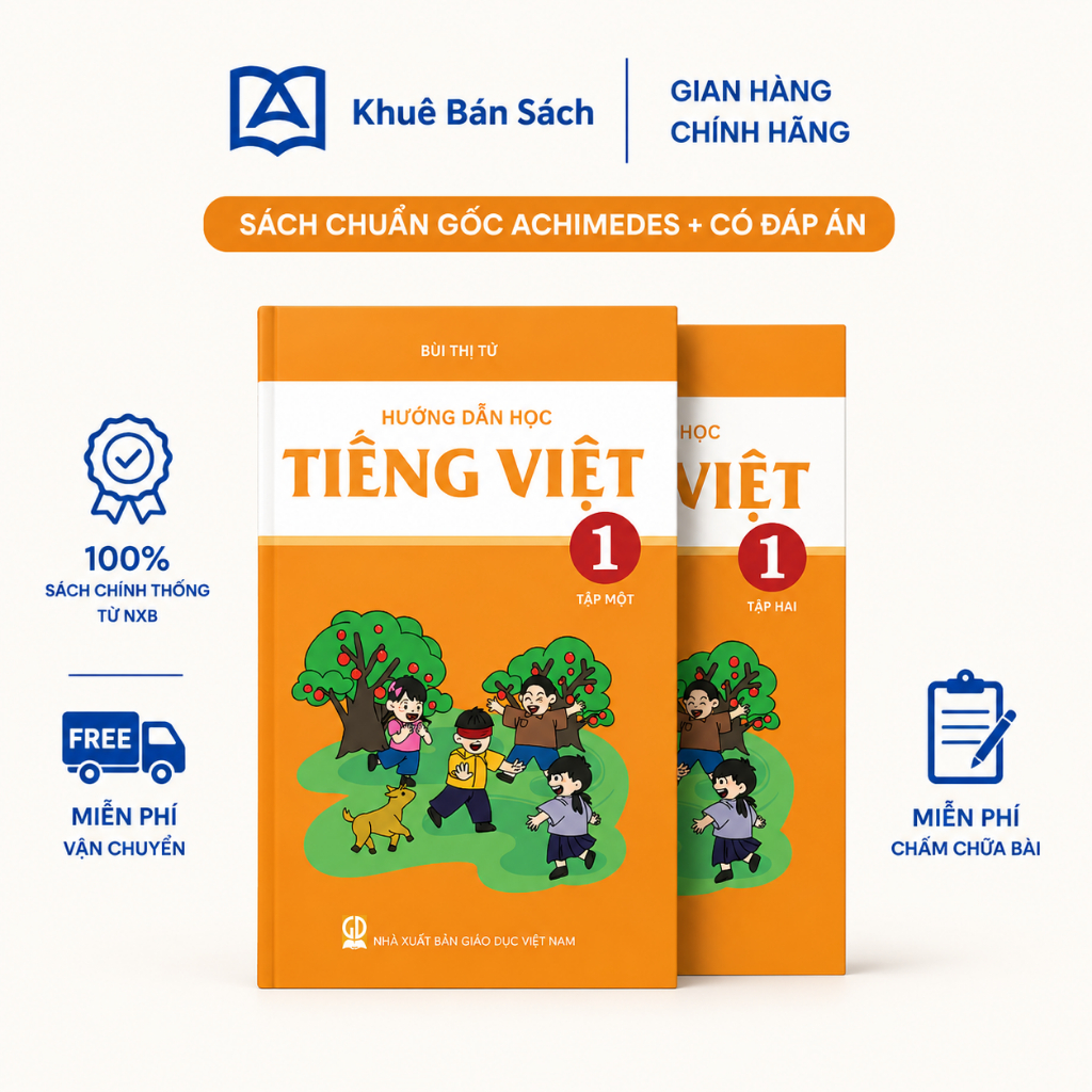 Sách - Hướng dẫn học Tiếng Việt Lớp 1 trường Archimedes ( phiên bản mới nhất)