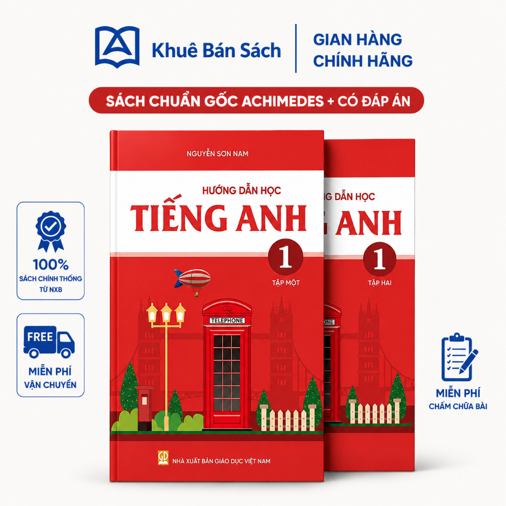 Sách - Hướng dẫn học Tiếng Anh lớp 1 trường Archimedes ( Phiên bản mới nhất)