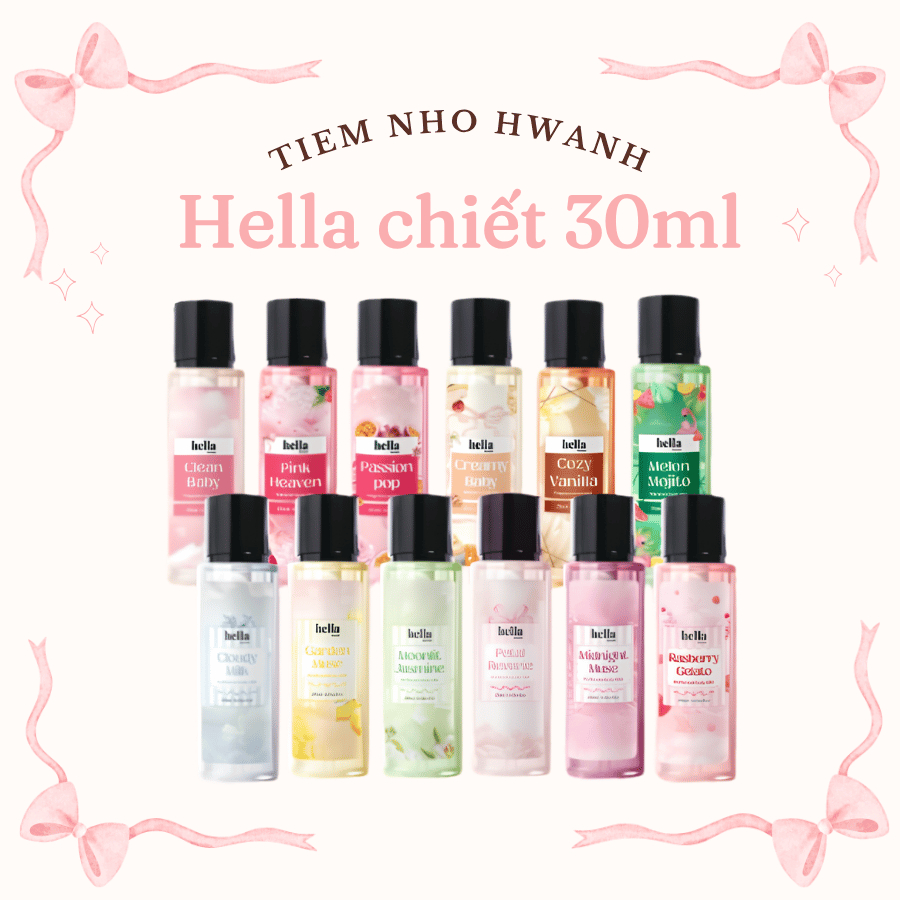 Bodymist Hella mini size 30ml (ĐỌC KĨ MÔ TẢ)
