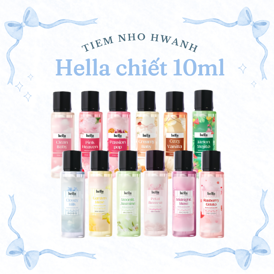 Body mist Hella chiết (ĐỌC KĨ MÔ TẢ) (tặng quà ngẫu nhiên)