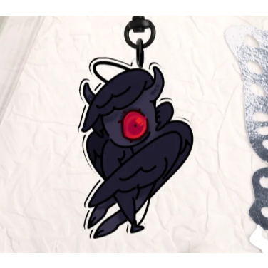 DEMON | Fallen Angel Double-Sided Acrylic Charm Clear