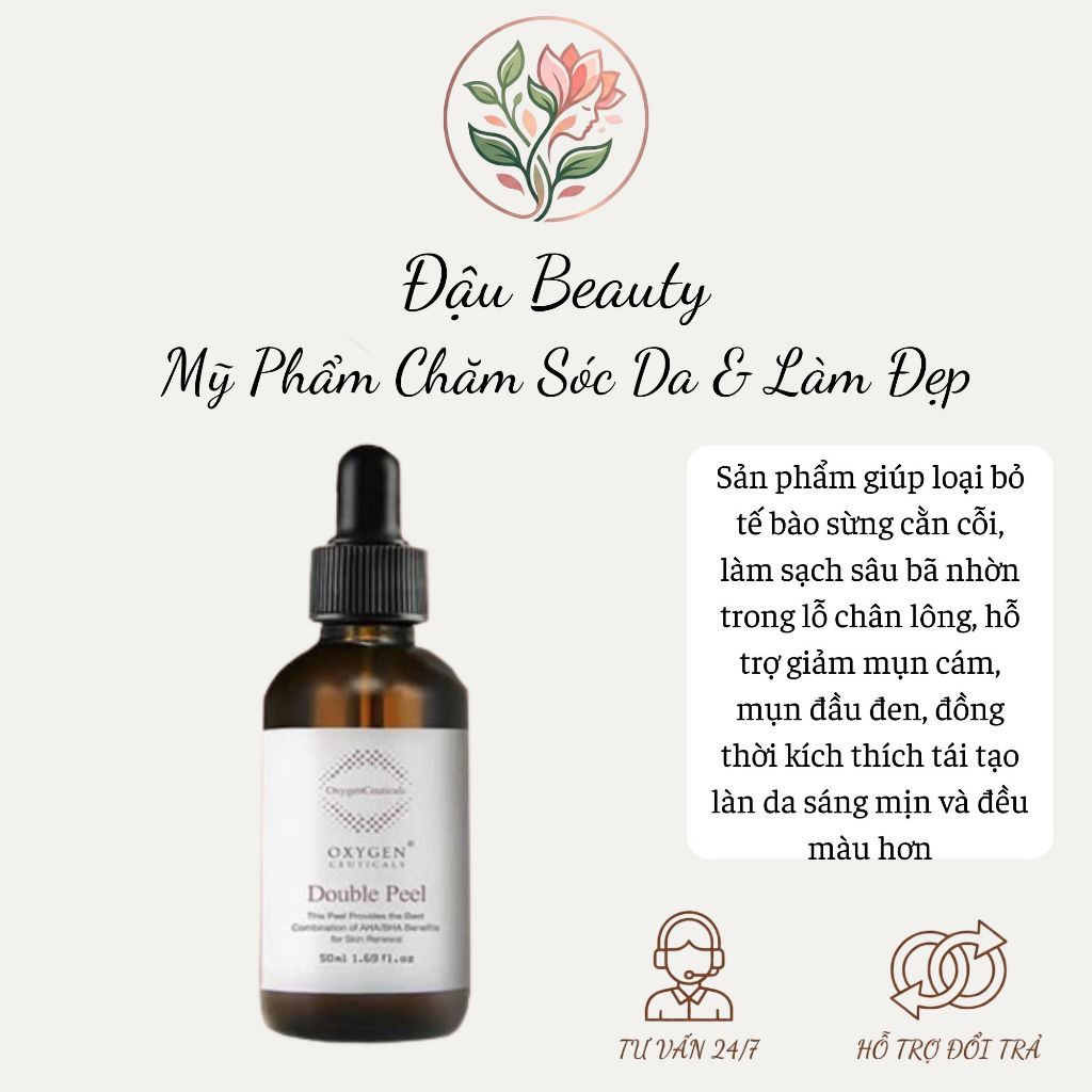 ￼Tinh chất Peel Oxygen AHA BHA 50ml