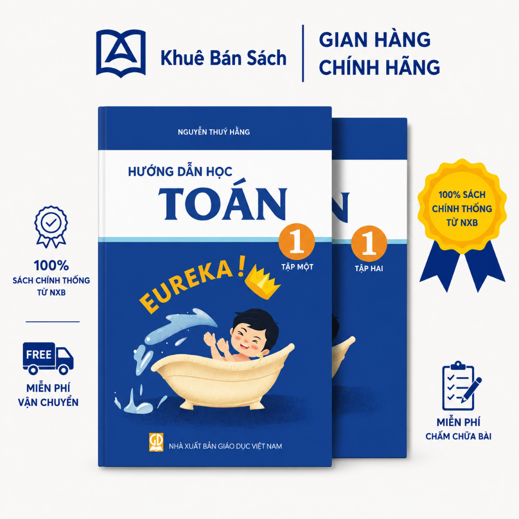 Sách- Bộ Hướng dẫn học Toán Lớp 1 Trường Archimedes (bản mới nhất)