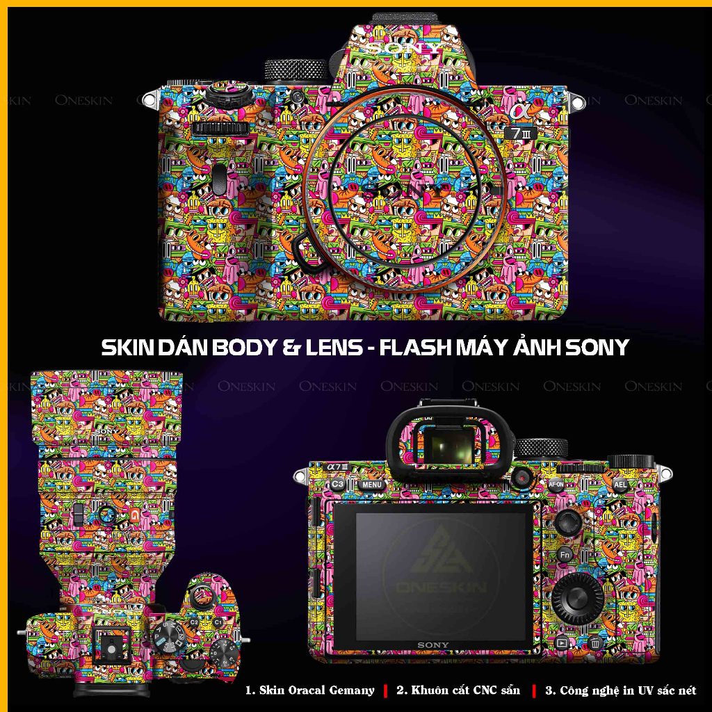 Dán Skin Sony A6000/6100/6200/6300/6400/6500/6600/6700/ZV1/ZVE10/ZV1M2/Nex3/Nex7/NexF3/A72/A73/A74